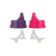 Lifefactory Sippy Caps for 4oz and 9oz Bottles (Raspberry/Royal Purple)