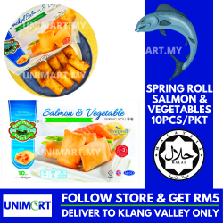 UNIMART Bosfiken Deli Spring Roll (Salmon and Vegetables) - 10pcs/pkt