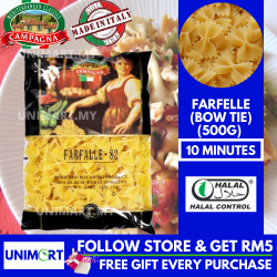 UNIMART Campagna Farfelle Bow Tie Pasta (500gram)