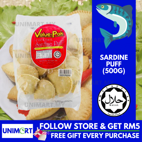 UNIMART Value-Pak Sardine Puff (500gram) Fresh Premium