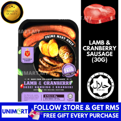 UNIMART Victoria Crest Lamb and Cranberry Sausage (8pcs x 30g) Fresh Frozen Food