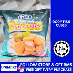 UNIMART Kami Frozen Dory Cubes (600gram) Fresh Seafood Frozen