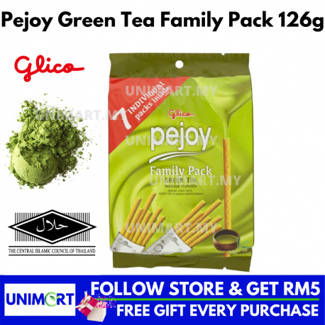 UNIMART Pejoy Family Pack Green Tea 126g Biscuit Stick