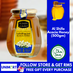 UNIMART Al Shifa Acacia Honey 500gram (Expired APR 2021)