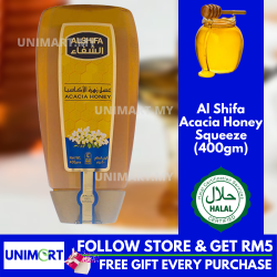 UNIMART Al Shifa Acacia Honey Squeeze 400gram (Expired MAY 2022)