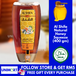 UNIMART Al Shifa Natural Honey Squeeze 400gram (Expired MAY 2022)