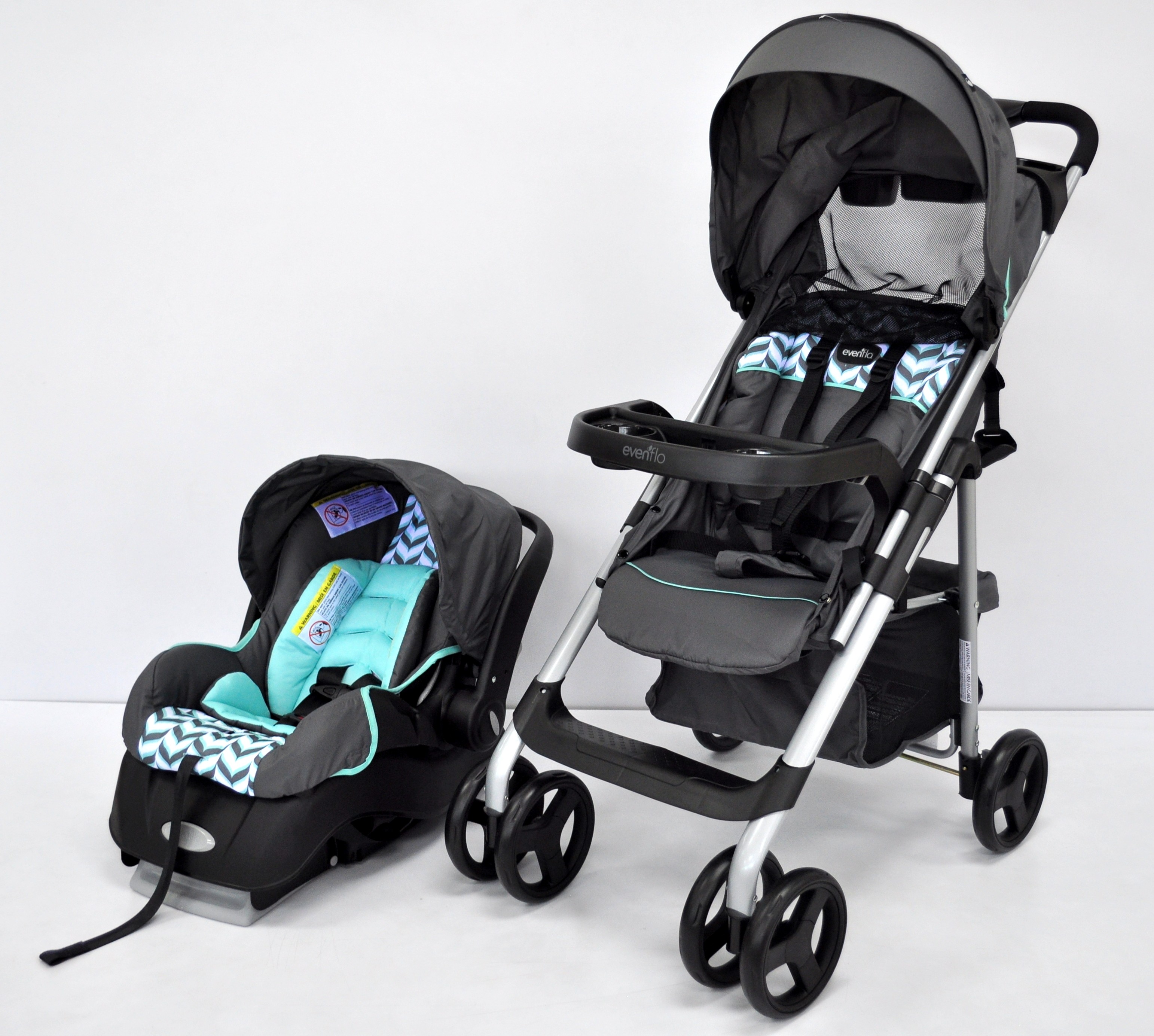 Evenflo vive travel system with outlet embrace lx infant car seat