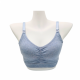 Trendyvalley Organic Cotton Maternity Nursing Bra (Blue)