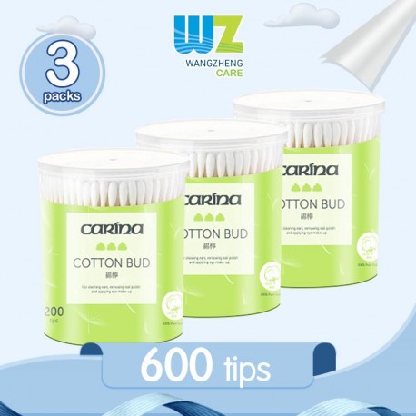 Carina Pure Cotton Cotton Bud (200tips x 3packs)
