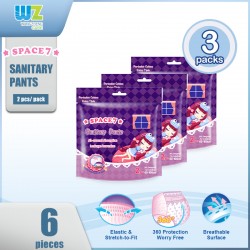  Space7 Pants Sanitary Napkin 2pcs (3 Packs)