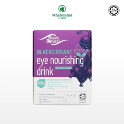 Berry Bright Eye Nourishing Drink With Stevia 8g X 10s [Blackcurrant Anthocyanins With Lutein  and  Zeaxanthin] [Certified HALAL