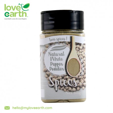 Love Earth Natural White Pepper Powder 60g