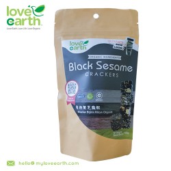 Love Earth Organic Black Sesame Cracker 120g