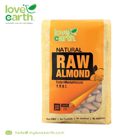 Love Earth Natural Raw Almond 400g