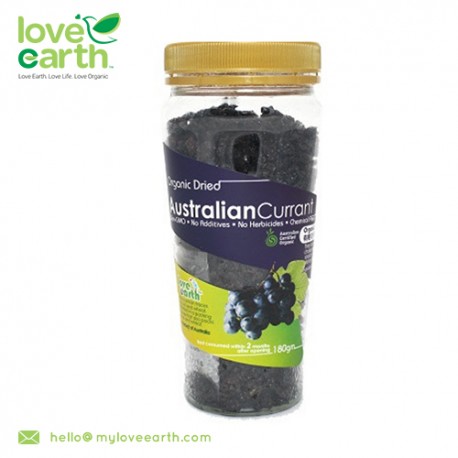 Love Earth Organic Dried Australian Currant 180g (Bottle)