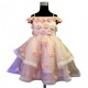 Wonder Tots - Party Dress 4-12y (Peach/Floral)