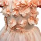 Wonder Tots - Party Dress 4-12y (Peach/Floral)