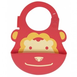 Marcus & Marcus Silicone Baby Bib (Red Marcus)