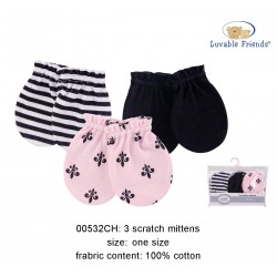 Luvable Friends Scratch Mittens - Cute (3sets)