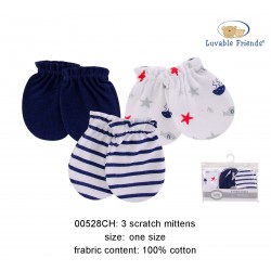 Luvable Friends Scratch Mittens - Sea (3sets)