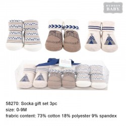 Hudson Baby Socks Gift Set - Tee Pee (3pairs)