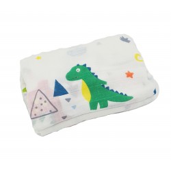 Akarana Baby Newborn Baby Bamboo Muslin Swaddle Soft Blanket (Dino)