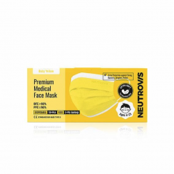 Neutrovis Premium Extra Soft Kids Medical Face Mask 3ply (50pcs) - For Kids - Baby Yellow