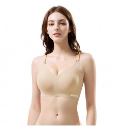 Akarana Baby Laser-Cut Basic Maternity & Nursing Bra (Free 1pc Extender) - Ultra Thin (Nude/Beige)