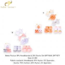 Bebe Favour 3Pc Headband & 2Pc Socks Set