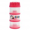 PUKU 3 Layers Extra Large Independet Milk Powder Dispenser Formula Baby Infant Container Portable Box Case 100ml Pink 