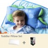 Milo & Gabby Toddler Pillow & Pillowcase Set (Dinosaur Designed)