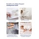 ZEECLOUD® Waterproof Playpen Mattress Cover – 1 Unit / 96cm x 64cm x 4cm / Easy to_230499
