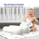 Baby Pillow Set 3 in 1 / 100% Cotton / Soft &amp; Hypoallergenic / 2 Bolster + 1_230508