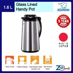 Zojirushi 1.55L Glass Lined Handy Pot - AFFB-16S-XA (Stainless)