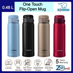 Zojirushi 480ml S/S One-Touch Open Mug SM-SE-48