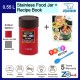 Zojirushi 550ml S/S Food Jar - SW-HAE-55 + Recipe Book + Spoon (BUNDLE PACKAGE)