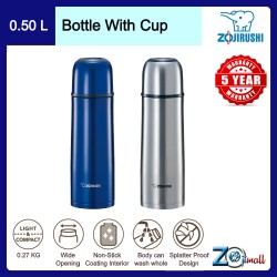 Zojirushi 500ml S/S Bottle With Cup - SV-GR-50 