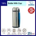 Zojirushi 1.8L S/S Bottle With Cup - SF-CC-18-XA (Stainless)