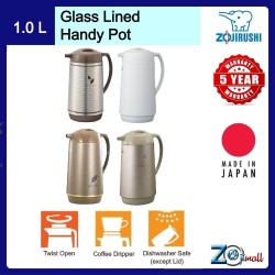 Zojirushi 1.0L Glass Lined Vacuum Handy Pot - AHGB-10